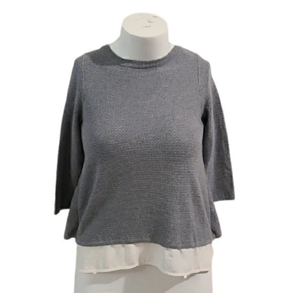 [The Limited] 3/4 Sleeve 2 Layer Top- Size M